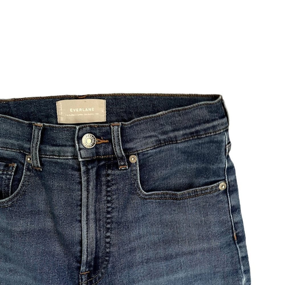 Everlane the authentic stretch slim bootcut jean pants denim cotton long - Picture 2 of 5